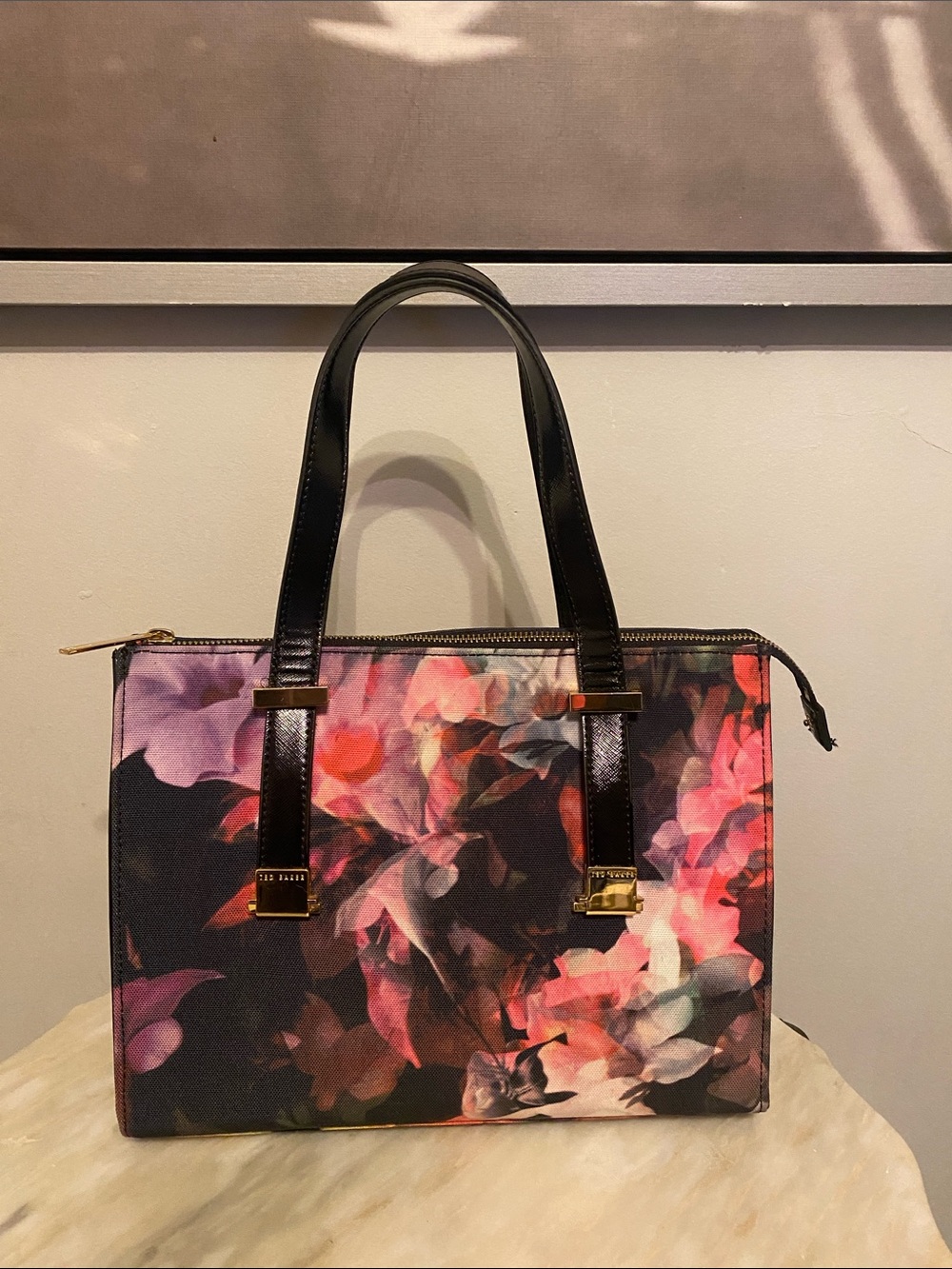 Ted Baker Floral Canvas hand tote bag